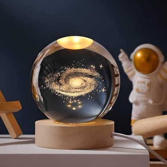 Crystal Ball LED Lamp – 3D Glow Night Light