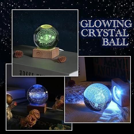 Crystal Ball LED Lamp – 3D Glow Night Light