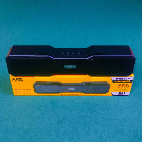 MZ M61 Wireless Bluetooth Soundbar – 3D Surround Sound for Home TV
