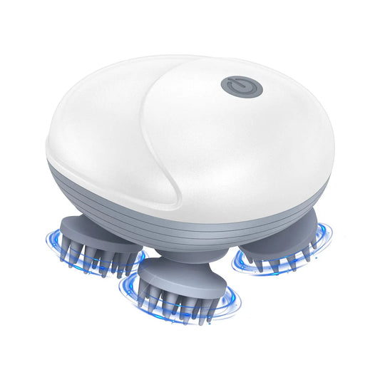 Electric Scalp Massager – 4 Claws, Waterproof & Rechargeable