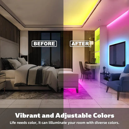 Multicolour RGB LED Strip Light with Remote – Mood & Decorative Lighting